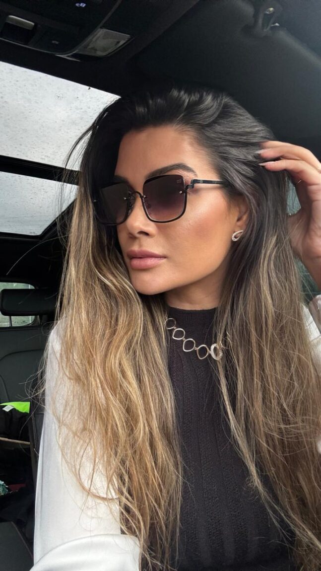 Óculos Bahamas preto degrade