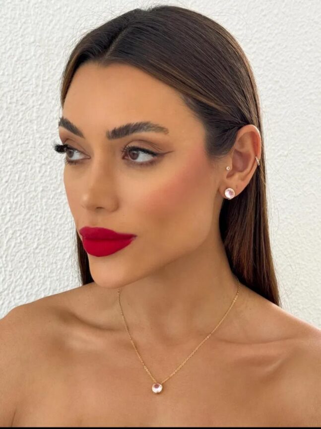 Conjunto Folheado a Ouro 18k e Prata Cristal Encapsulado